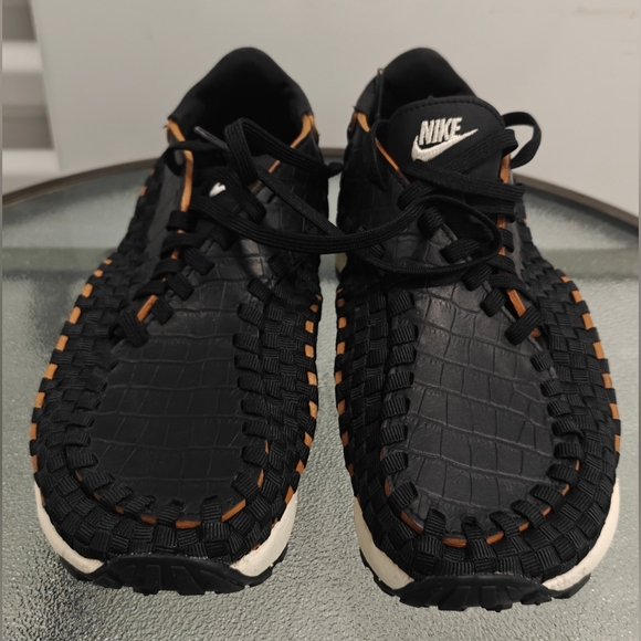 Size 7.5 - Nike Air Footscape Woven Black Croc W - Picture 2 of 9